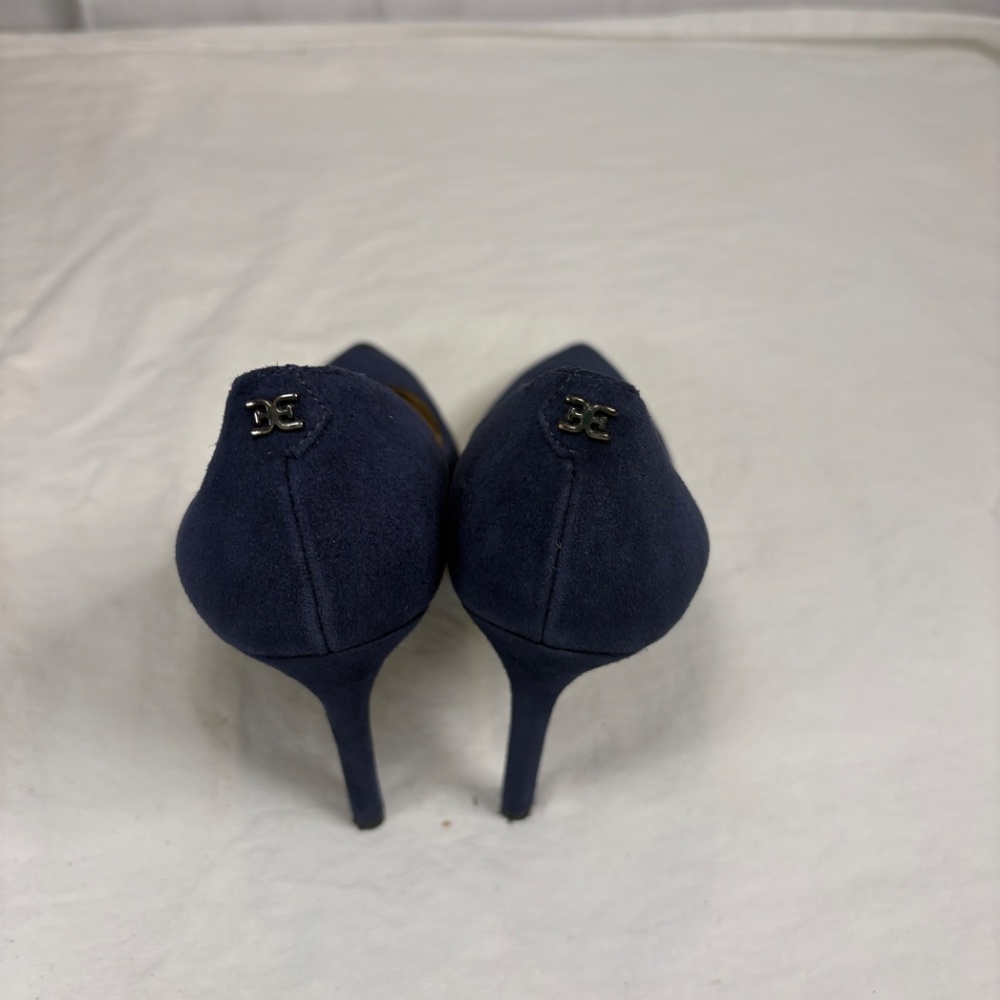 Sam Edelman Women's Hazel Pointed Toe High-Heel Pumps Shoes Suede Navy Size 6 - Picture 4 of 14
